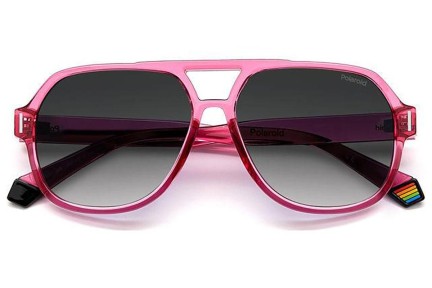 Zonnebril Polaroid PLD6193/S MU1/WJ Polarized Pilot Roze