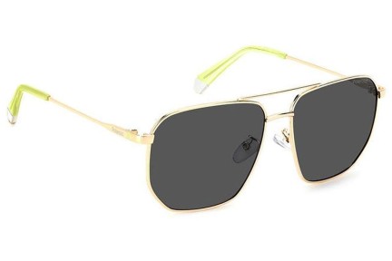 Zonnebril Polaroid PLD4141/G/S/X 2F7/M9 Polarized Vierkant Goud