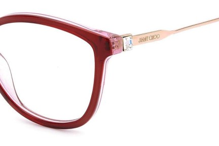 Brillen Jimmy Choo JC373 LDL Cat Eye Rood