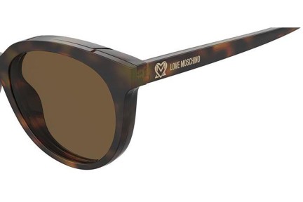 Brillen Love Moschino MOL058/CS 05L/70 Ronde Havana