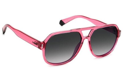 Zonnebril Polaroid PLD6193/S MU1/WJ Polarized Pilot Roze