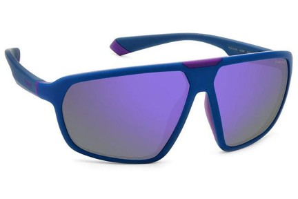 Zonnebril Polaroid PLD2142/S 802/MF Polarized Oversize Blauw