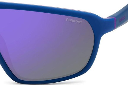 Zonnebril Polaroid PLD2142/S 802/MF Polarized Oversize Blauw