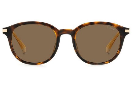 Zonnebril Polaroid PLD4148/G/S/X 086/SP Polarized Ronde Havana