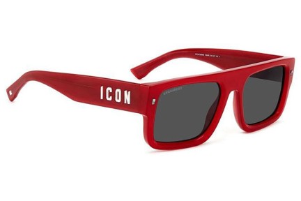 Zonnebril Dsquared2 ICON0008/S C9A/IR Vierkant Rood