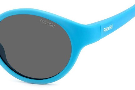 Zonnebril Polaroid Junior PLDK007/S MVU/M9 Polarized Ovaal Blauw