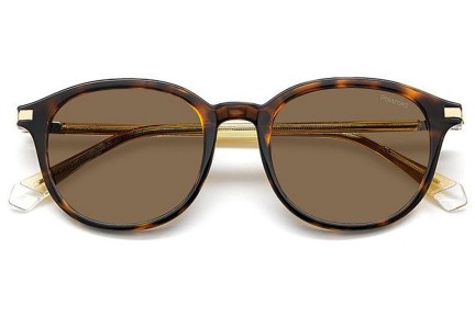 Zonnebril Polaroid PLD4148/G/S/X 086/SP Polarized Ronde Havana