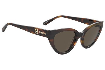 Zonnebril Love Moschino MOL064/S 05L/70 Cat Eye Havana