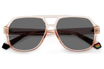 Zonnebril Polaroid PLD6193/S 35J/M9 Polarized Pilot Roze