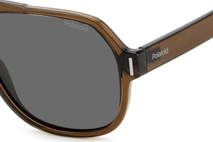 Zonnebril Polaroid PLD6193/S 09Q/M9 Polarized Pilot Bruin