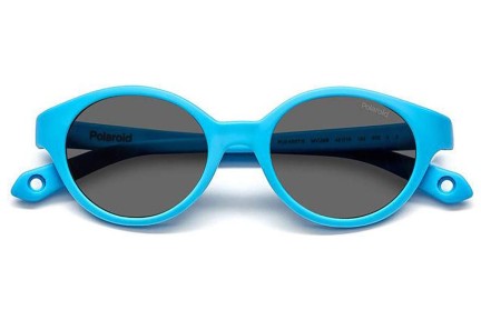 Zonnebril Polaroid Junior PLDK007/S MVU/M9 Polarized Ovaal Blauw