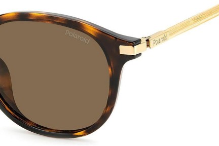 Zonnebril Polaroid PLD4148/G/S/X 086/SP Polarized Ronde Havana