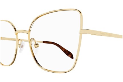 Brillen Alexander McQueen AM0416O 001 Cat Eye Goud