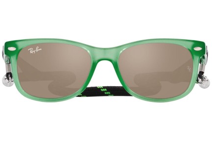 Zonnebril Ray-Ban Junior New Wayfarer Junior RJ9052S 71465A Vierkant Groen