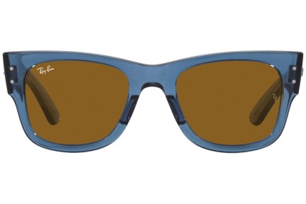 Zonnebril Ray-Ban Mega Wayfarer RB0840S 668073 Vierkant Blauw