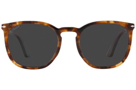 Zonnebril Persol PO3316S 110248 Polarized Vierkant Havana