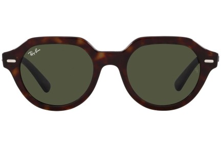 Zonnebril Ray-Ban Gina RB4399 902/31 Vierkant Havana