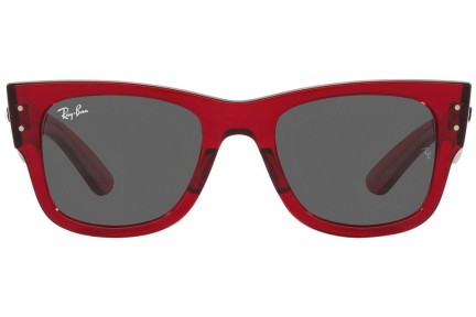 Zonnebril Ray-Ban Mega Wayfarer RB0840S 6679B1 Vierkant Rood