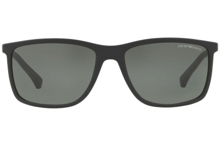 Zonnebril Emporio Armani EA4058 56539A Polarized Vierkant Zwart