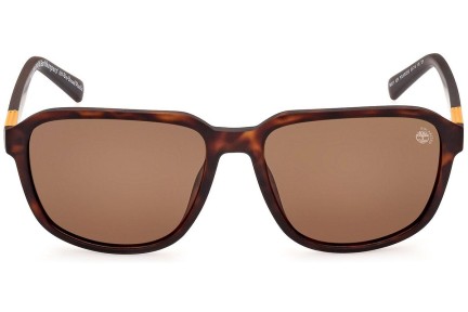 Zonnebril Timberland TB9311 52H Polarized Vierkant Havana