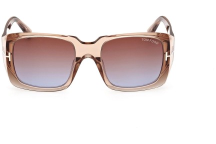 Zonnebril Tom Ford FT1035 45F Vierkant Bruin