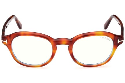 Brillen Tom Ford FT5871-B 053 Ronde Havana