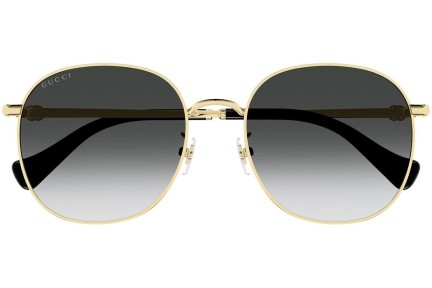 Zonnebril Gucci GG1142S 001 Ronde Goud