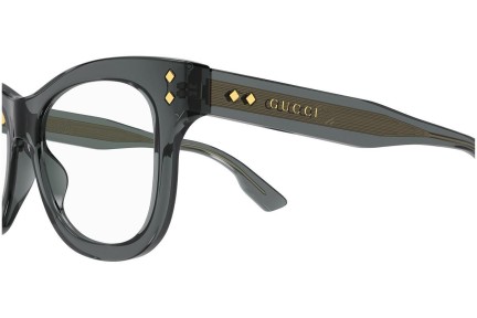 Brillen Gucci GG1086O 008 Vierkant Grijs