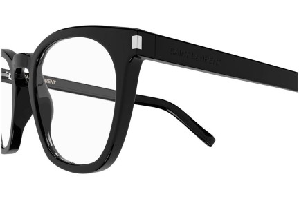 Brillen Saint Laurent SL28OPT 001 Ronde Zwart