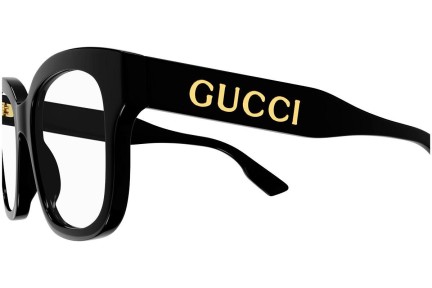 Brillen Gucci GG1155O 001 Vierkant Zwart