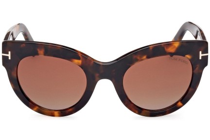 Zonnebril Tom Ford Lucilla FT1063 52T Cat Eye Havana