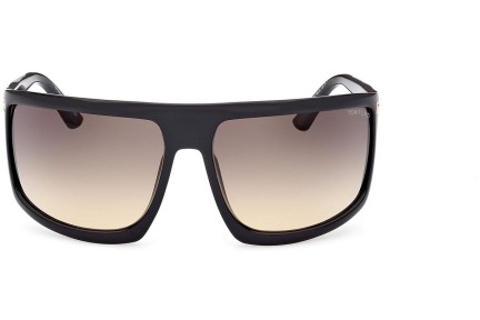 Zonnebril Tom Ford Clint 2 FT1066 01B Flat Top Zwart