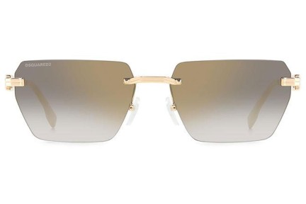 Zonnebril Dsquared2 D20102/S RHL/FQ Rechthoekige Goud