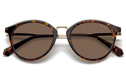 Zonnebril Polaroid PLD4147/S/X 086/SP Polarized Ronde Havana