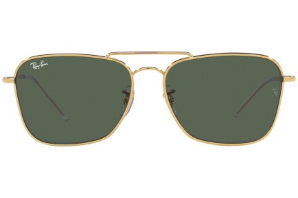 Zonnebril Ray-Ban Caravan Reverse RBR0102S 001/VR Rechthoekige Goud