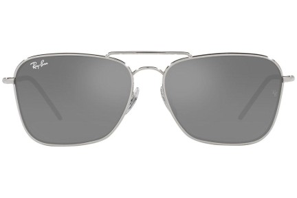 Zonnebril Ray-Ban Caravan Reverse RBR0102S 003/GS Rechthoekige Zilver