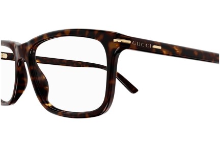 Brillen Gucci GG1447O 002 Rechthoekige Havana