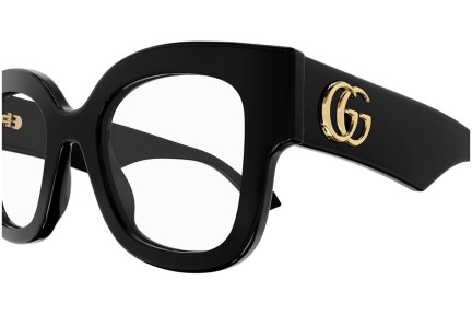 Brillen Gucci GG1423O 001 Vierkant Zwart