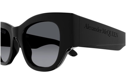 Zonnebril Alexander McQueen AM0420S 001 Vierkant Zwart