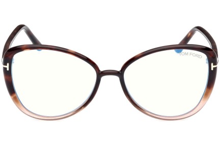 Brillen Tom Ford FT5907-B 056 Cat Eye Havana