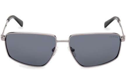 Zonnebril Guess GU00088 08D Polarized Rechthoekige Zilver