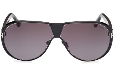 Zonnebril Tom Ford Vincenzo FT1072 01B Pilot Zwart