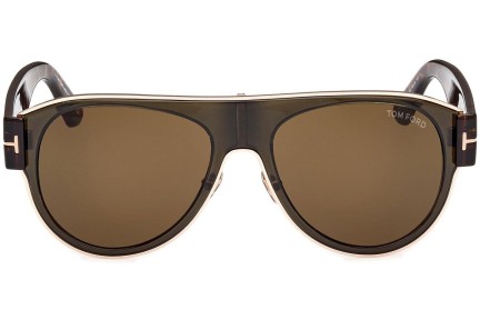 Zonnebril Tom Ford Lyle-02 FT1074 51J Pilot Bruin