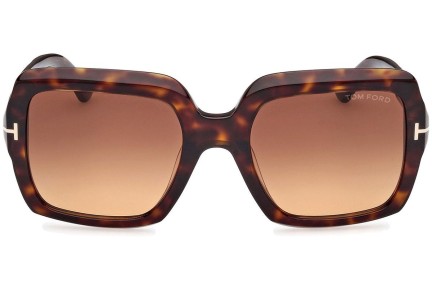 Zonnebril Tom Ford Kaya FT1082 52F Vierkant Havana