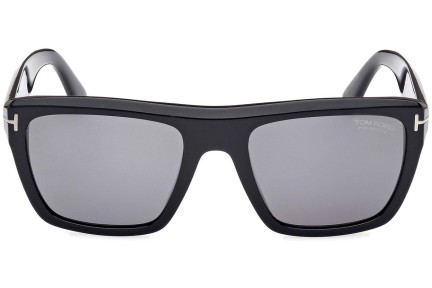 Zonnebril Tom Ford Alberto FT1077-N 01D Polarized Vierkant Zwart