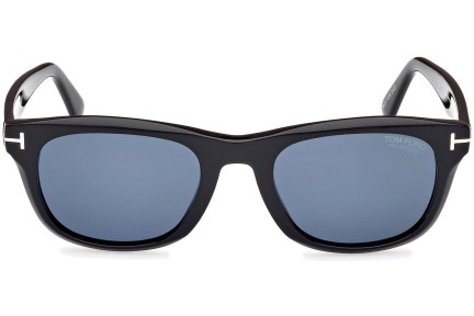 Zonnebril Tom Ford Kendel FT1076 01M Polarized Vierkant Zwart