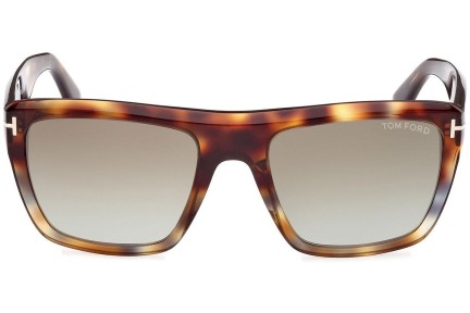 Zonnebril Tom Ford Alberto FT1077 55G Vierkant Havana