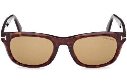 Zonnebril Tom Ford Kendel FT1076 52E Vierkant Havana