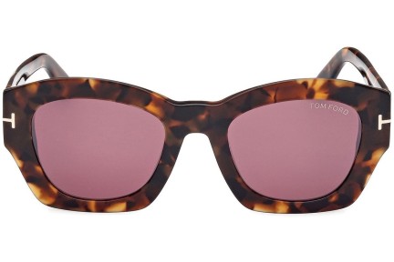 Zonnebril Tom Ford Guilliana FT1083 52T Vierkant Havana