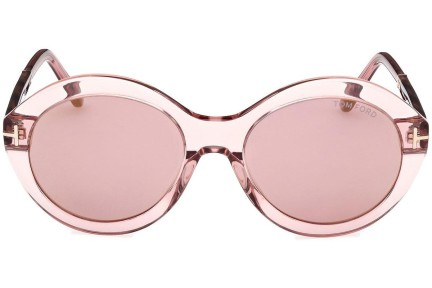 Zonnebril Tom Ford Seraphina FT1088 72Z Ronde Roze